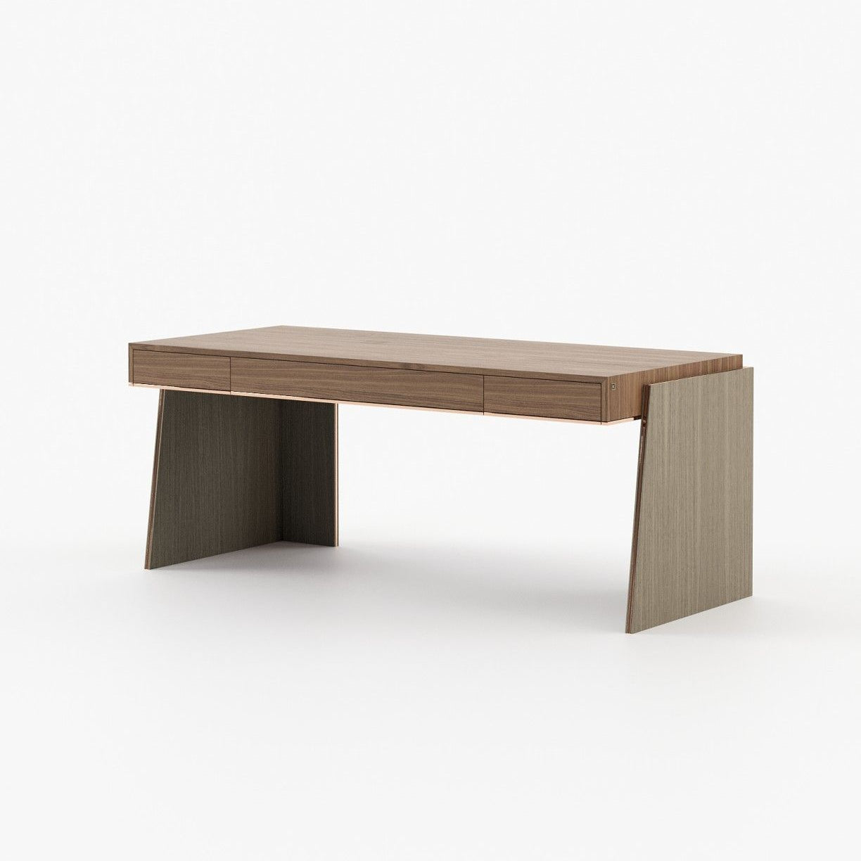 Laskasas DARA Desk Walnut Veneer Matte - Araco Interiors