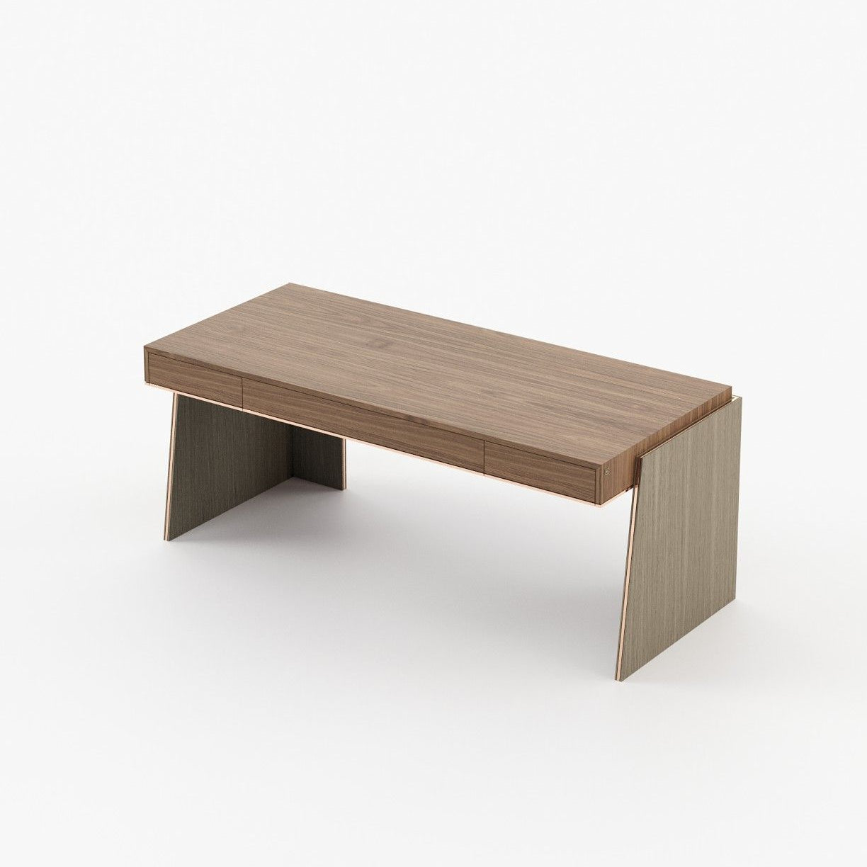 Laskasas DARA Desk Walnut Veneer Matte - Araco Interiors