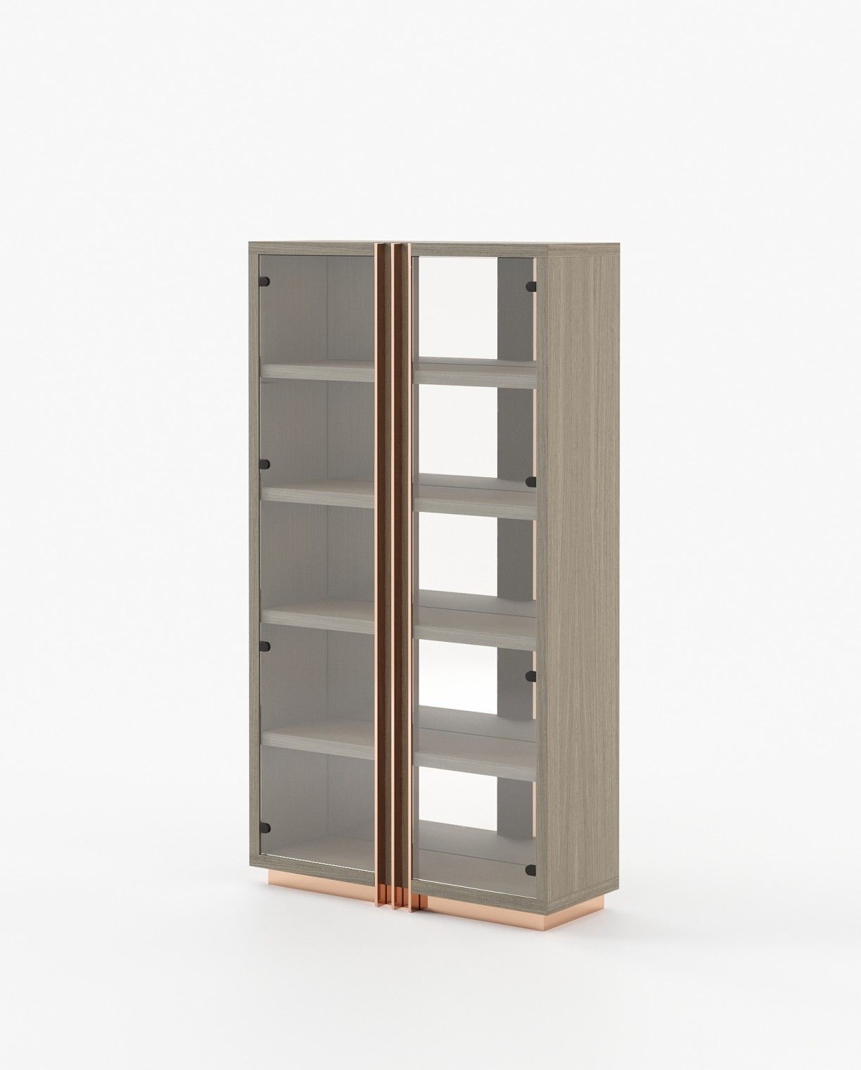 Laskasas D'ARC Bookcase & Shelving Aged Oak Veneer Matte - Araco Interiors