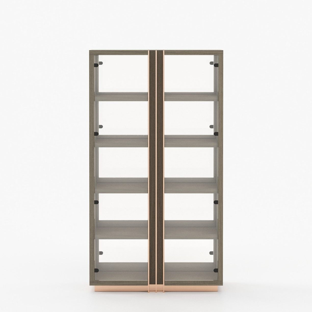 Laskasas D'ARC Bookcase & Shelving Aged Oak Veneer Matte - Araco Interiors