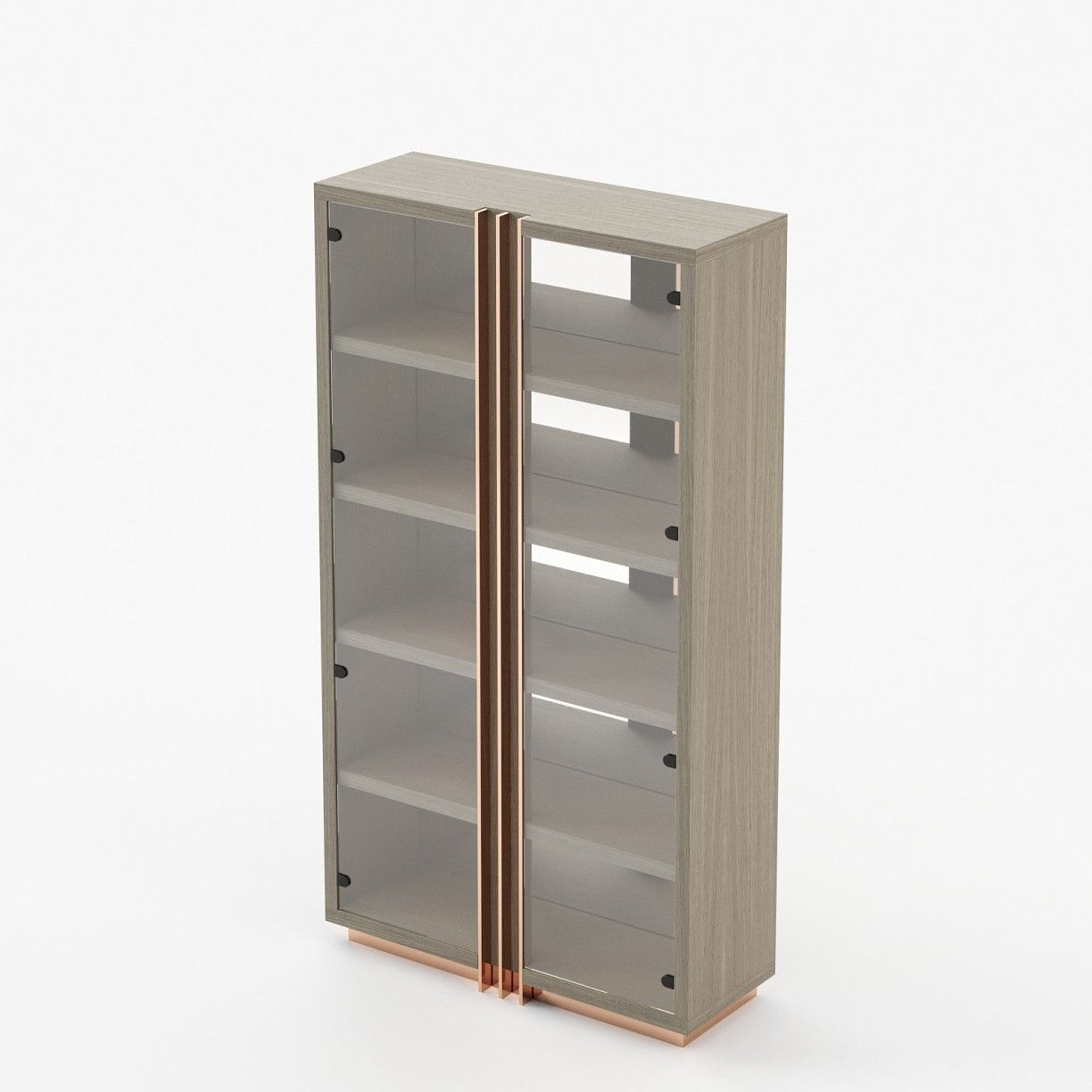 Laskasas D'ARC Bookcase & Shelving Aged Oak Veneer Matte - Araco Interiors