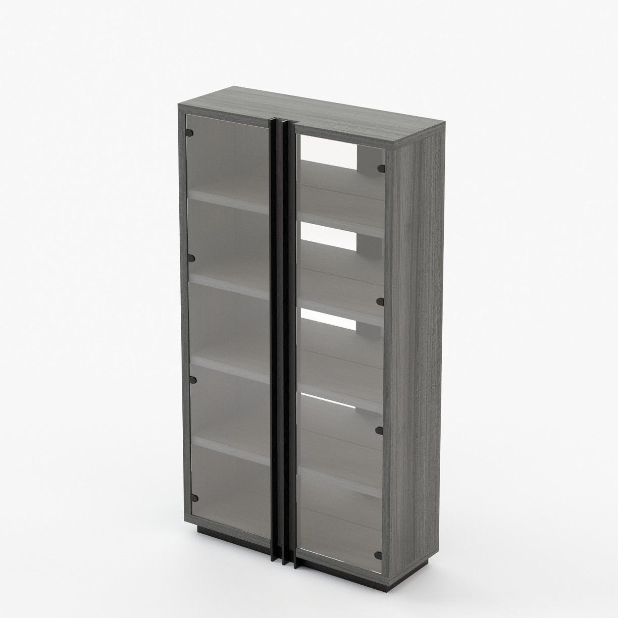 Laskasas D'ARC Bookcase & Shelving Grey Eucalyptus Veneer Matte - Araco Interiors