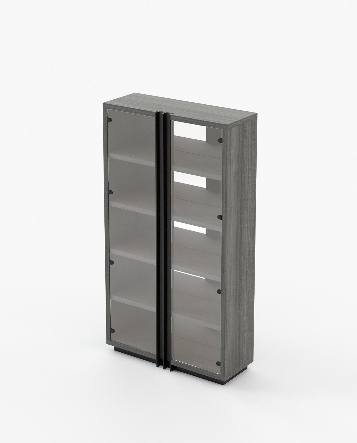 Laskasas D'ARC Bookcase & Shelving Grey Eucalyptus Veneer Matte - Araco Interiors