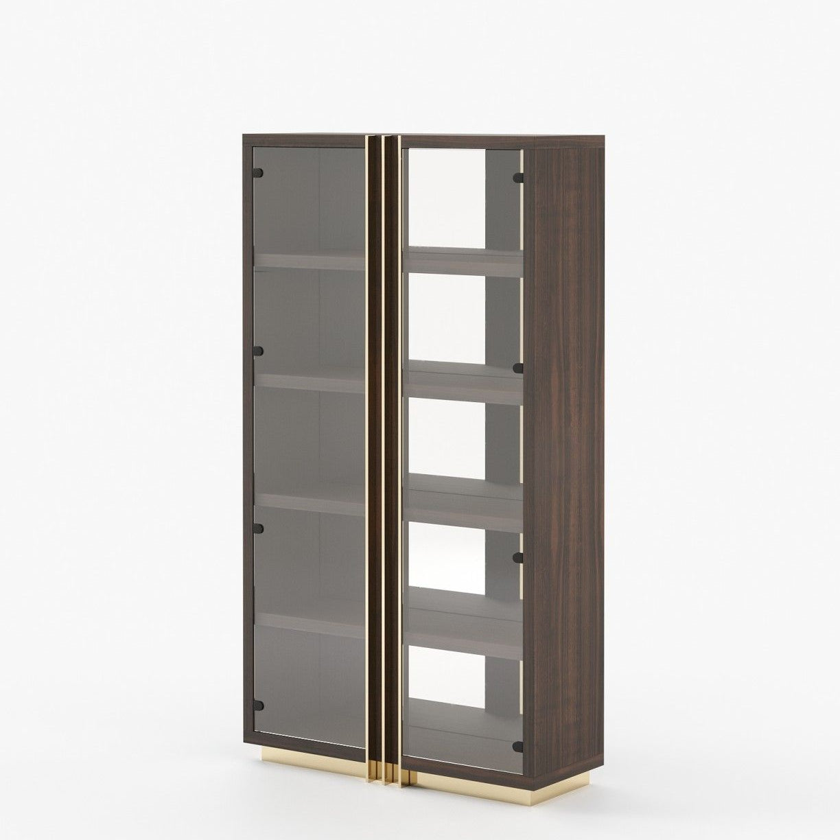 Laskasas D'ARC Bookcase & Shelving Smoked Eucalyptus Veneer Matte - Araco Interiors