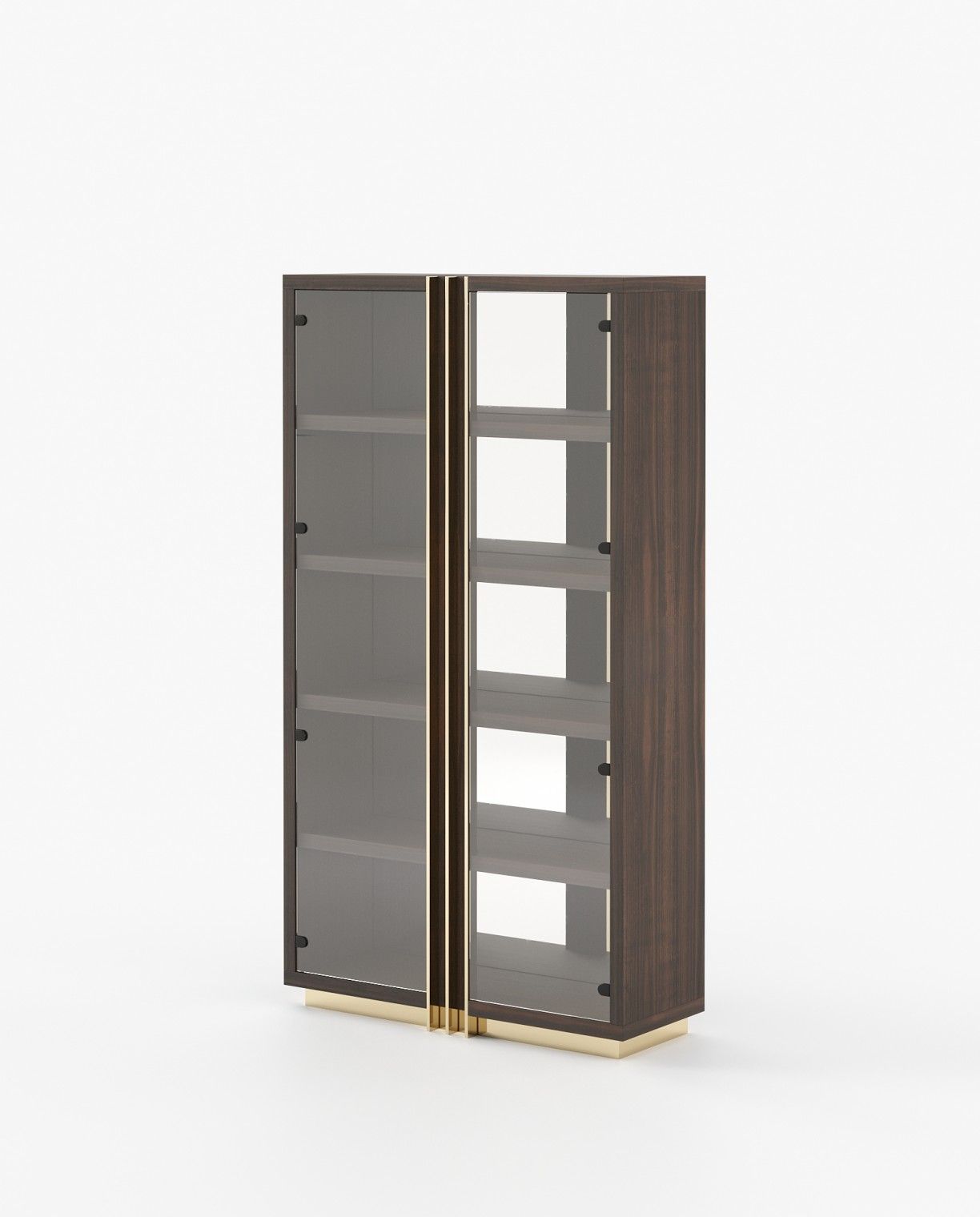 Laskasas D'ARC Bookcase & Shelving Smoked Eucalyptus Veneer Matte - Araco Interiors