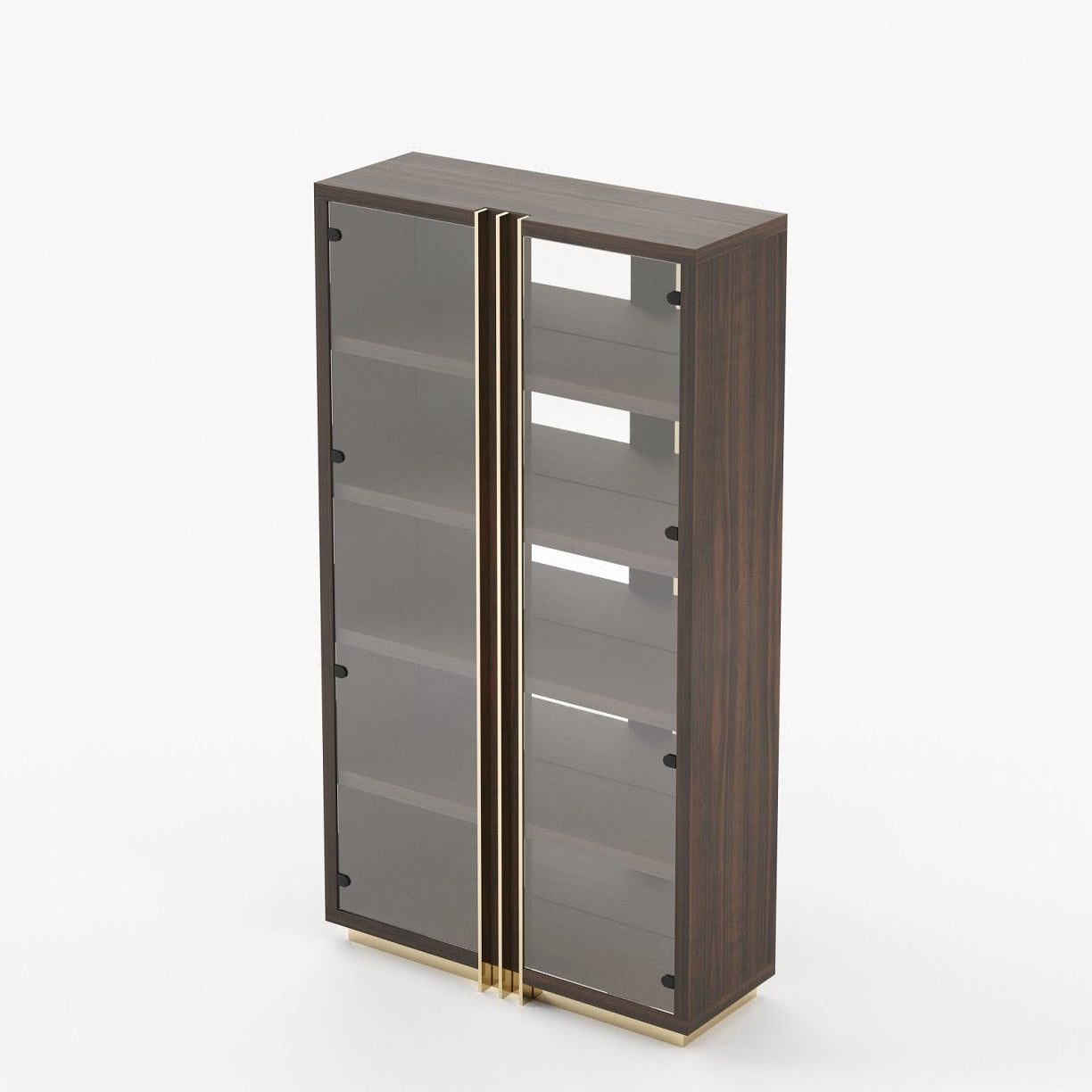 Laskasas D'ARC Bookcase & Shelving Smoked Eucalyptus Veneer Matte - Araco Interiors