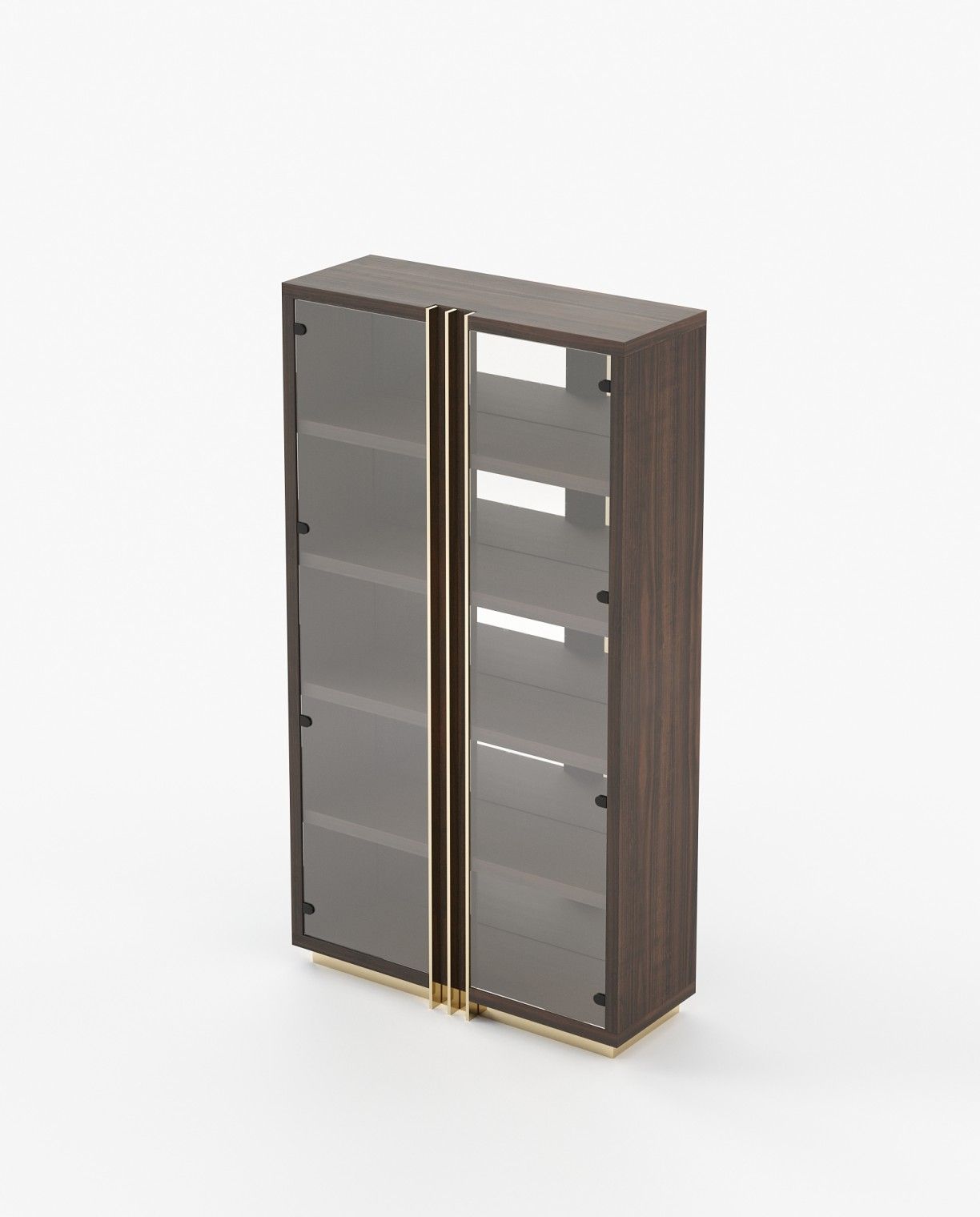 Laskasas D'ARC Bookcase & Shelving Smoked Eucalyptus Veneer Matte - Araco Interiors