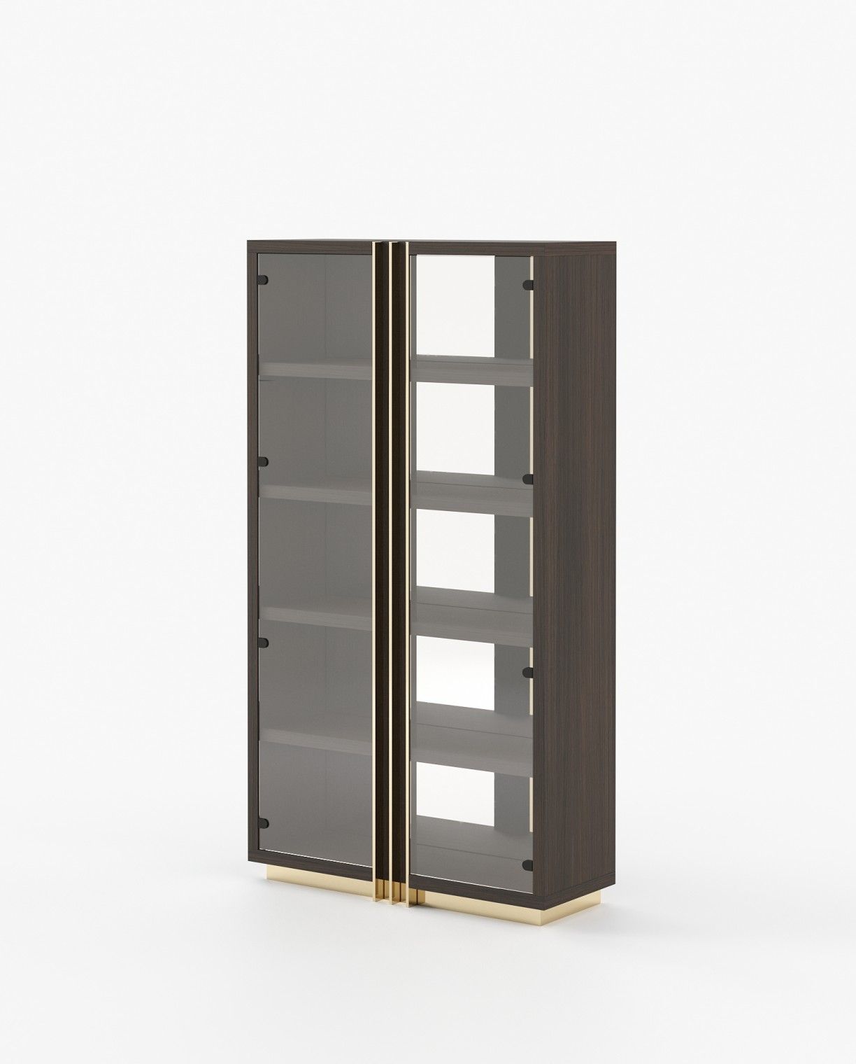 Laskasas D'ARC Bookcase & Shelving Smoked Oak Veneer Matte - Araco Interiors