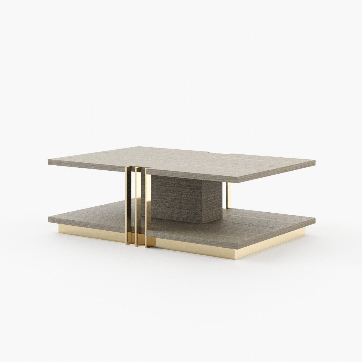 Laskasas D'ARC Coffee Table Aged Oak Veneer Matte - Araco Interiors