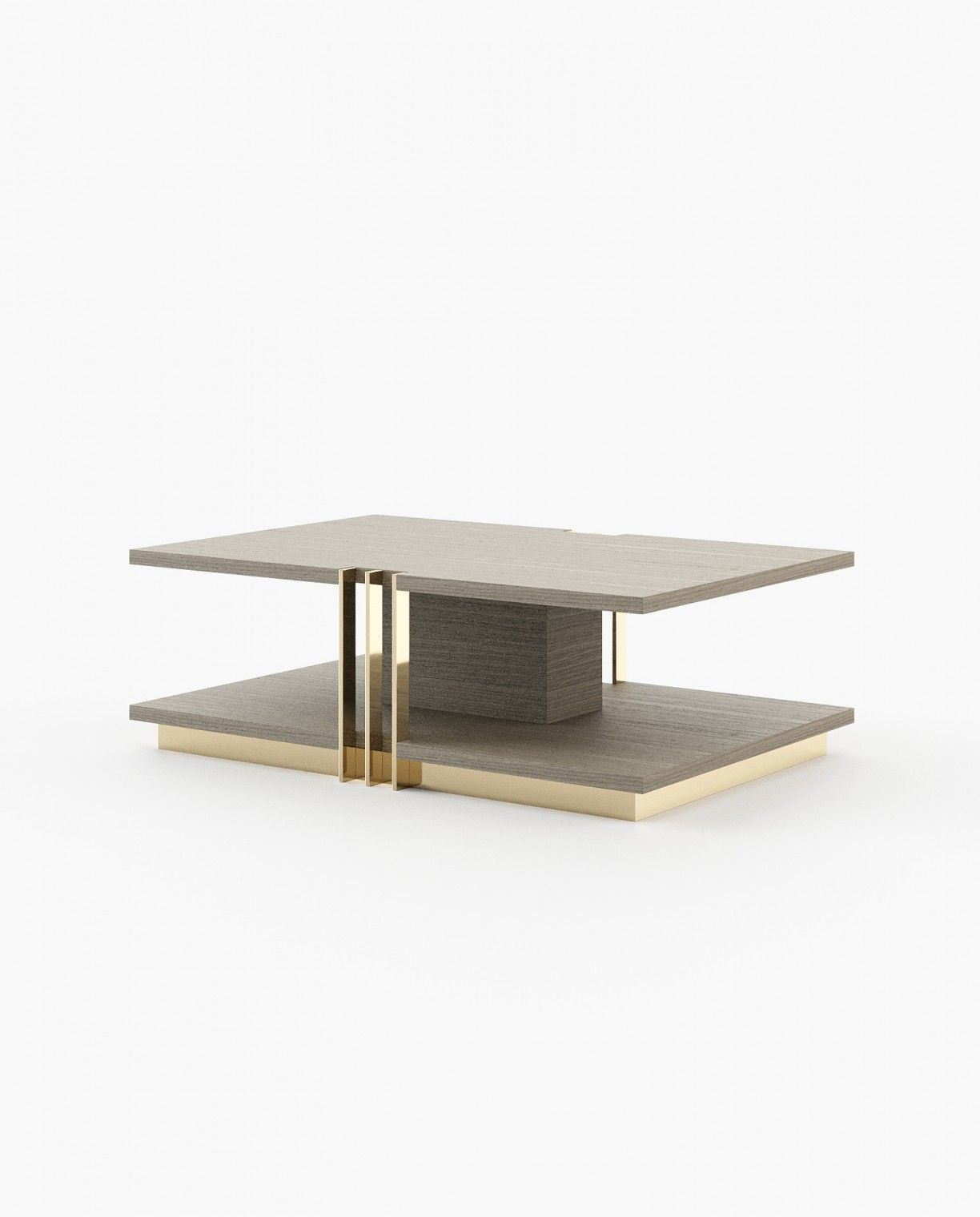 Laskasas D'ARC Coffee Table Aged Oak Veneer Matte - Araco Interiors