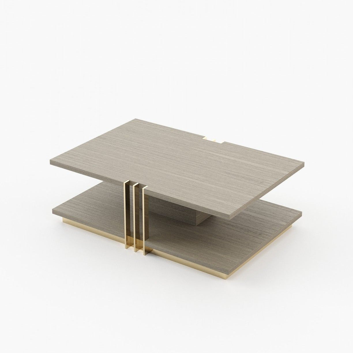 Laskasas D'ARC Coffee Table Aged Oak Veneer Matte - Araco Interiors