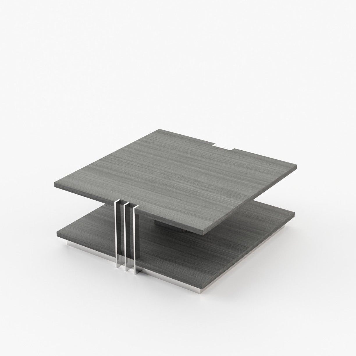 Laskasas D'ARC Coffee Table Grey Eucalyptus Veneer Matte - Araco Interiors