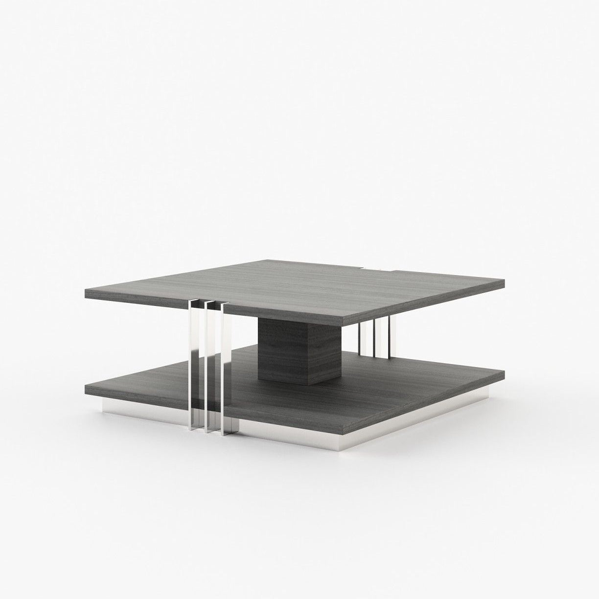 Laskasas D'ARC Coffee Table Grey Eucalyptus Veneer Matte - Araco Interiors