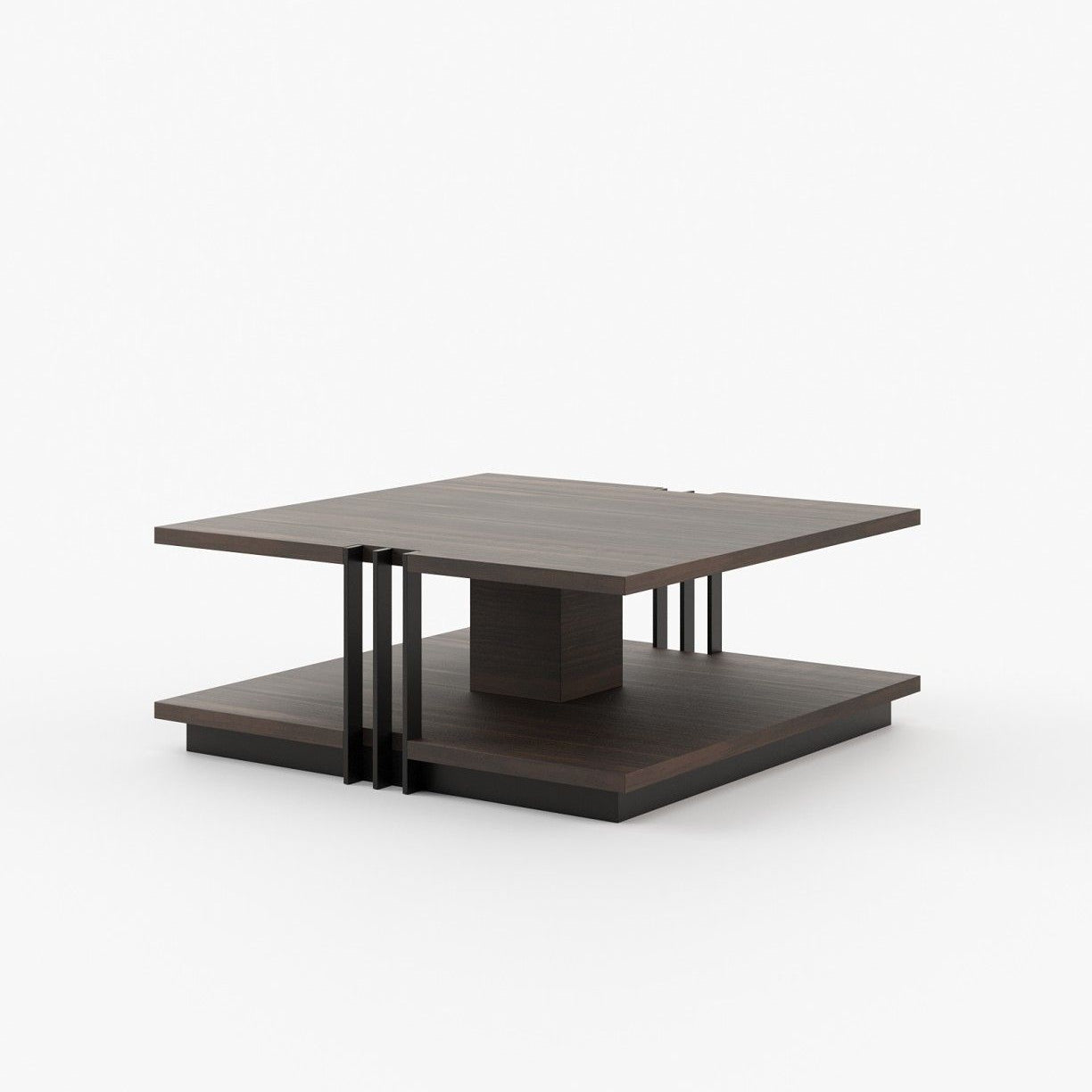 Laskasas D'ARC Coffee Table Smoked Eucalyptus Veneer Matte - Araco Interiors