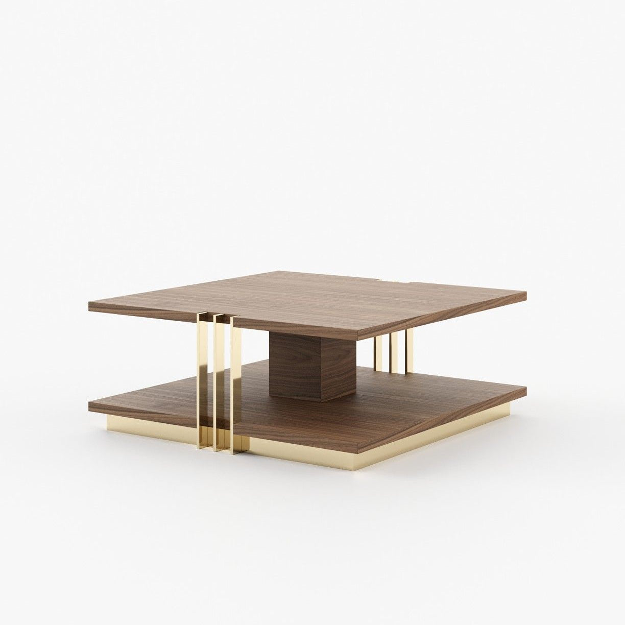 Laskasas D'ARC Coffee Table Walnut Veneer Matte - Araco Interiors