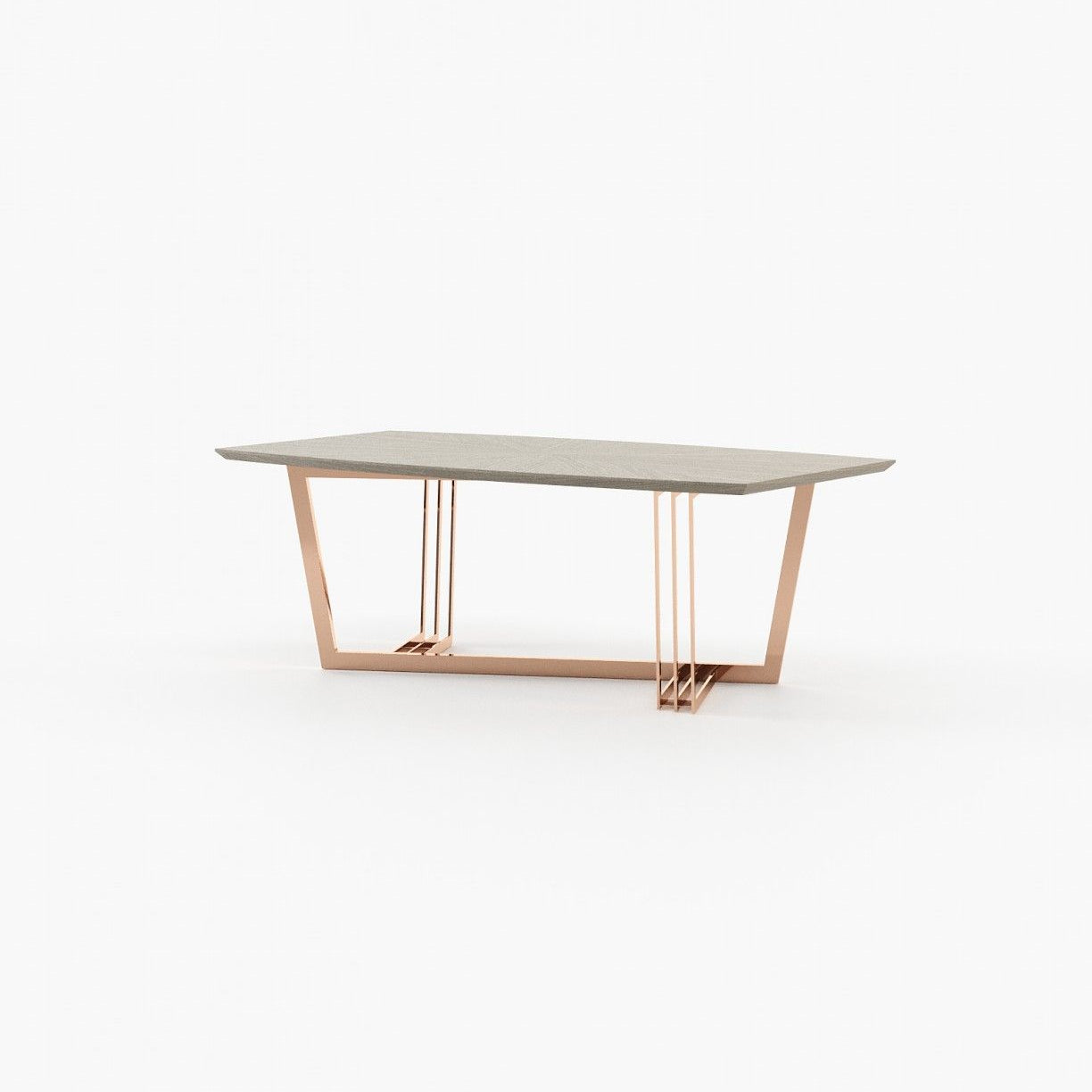 Laskasas D'ARC Dining & Bar Table Aged Oak Veneer Matte - Araco Interiors