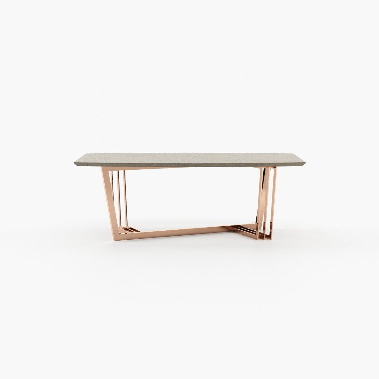 Laskasas D'ARC Dining & Bar Table Aged Oak Veneer Matte - Araco Interiors