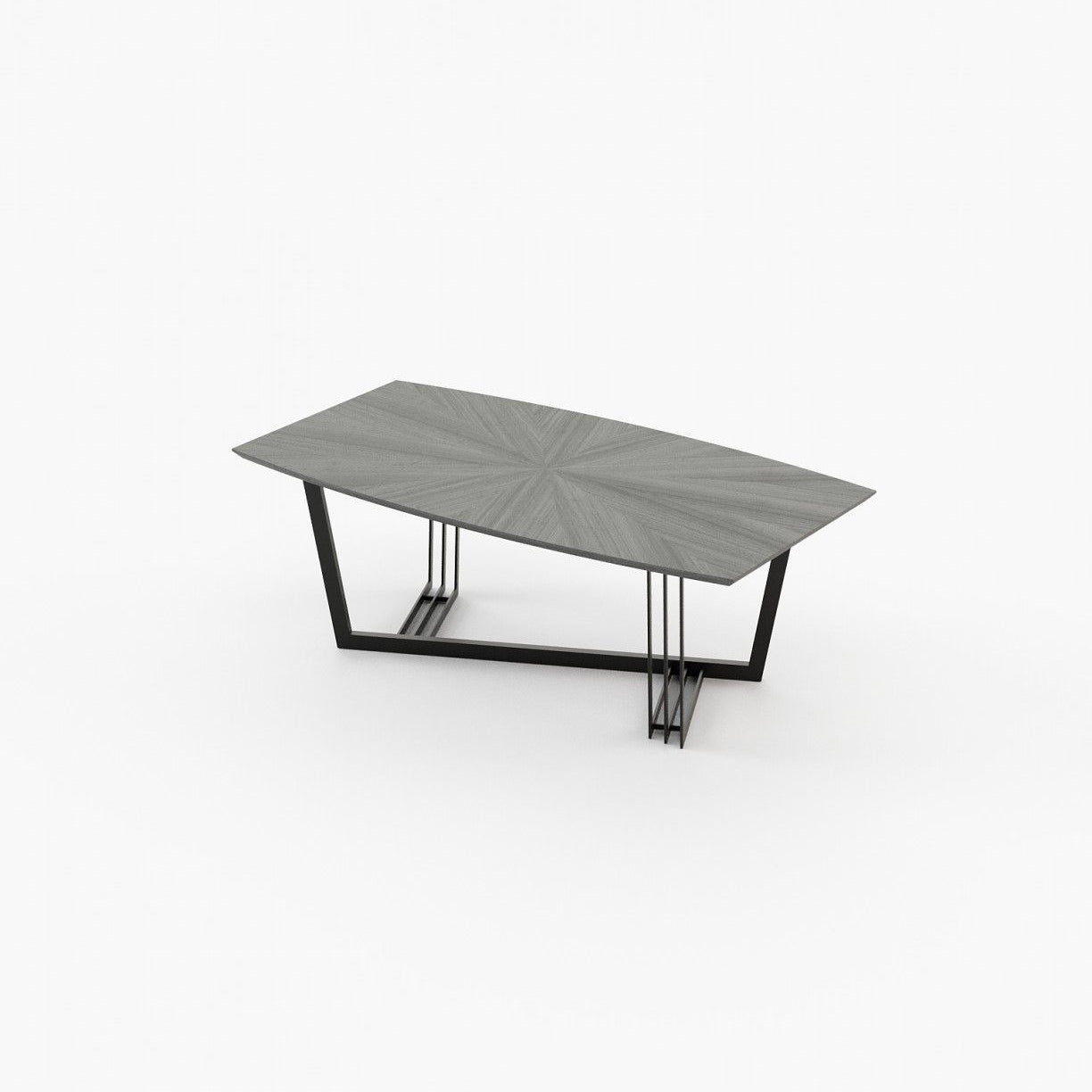 Laskasas D'ARC Dining & Bar Table Grey Eucalyptus Veneer Matte - Araco Interiors