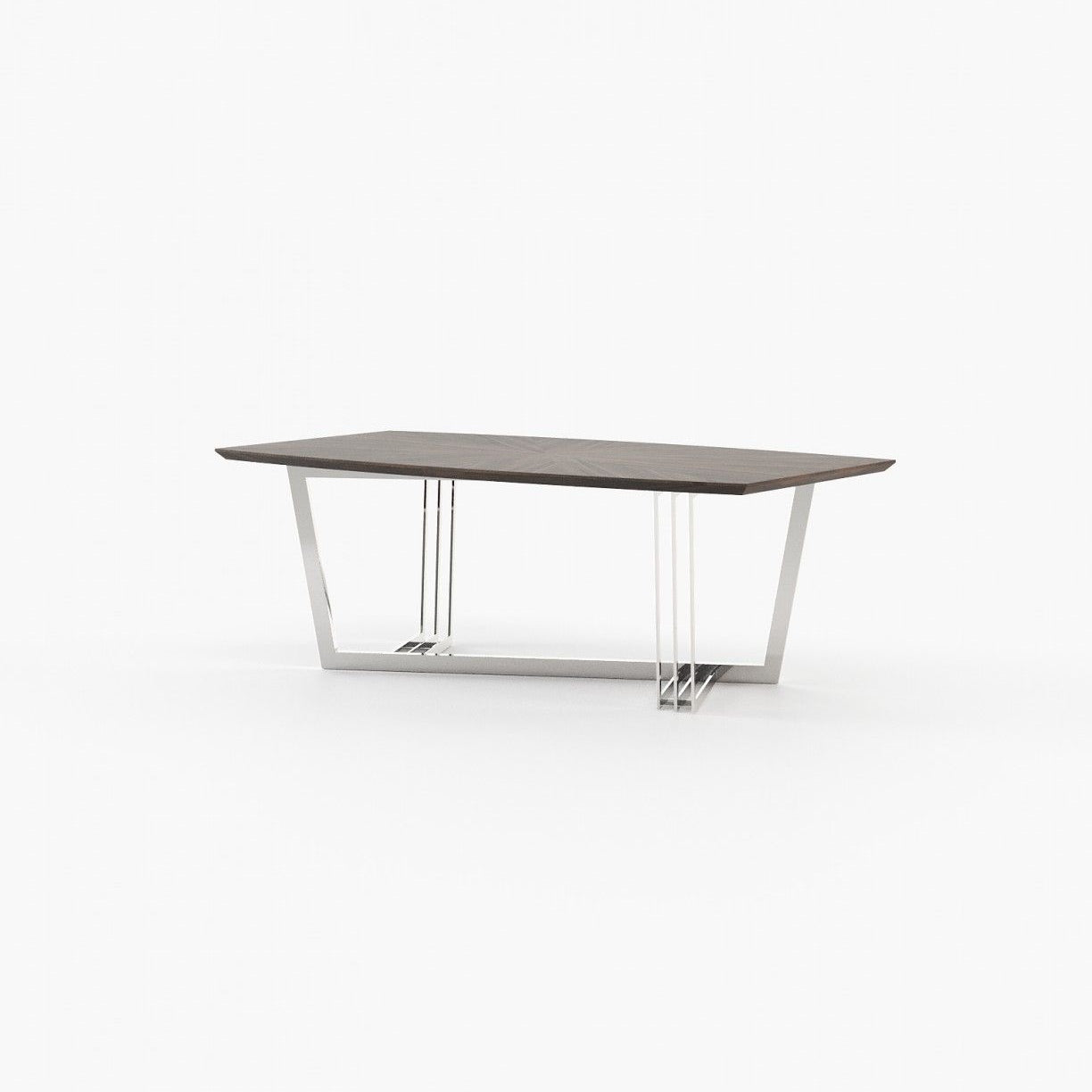 Laskasas D'ARC Dining & Bar Table Smoked Eucalyptus Veneer Matte - Araco Interiors