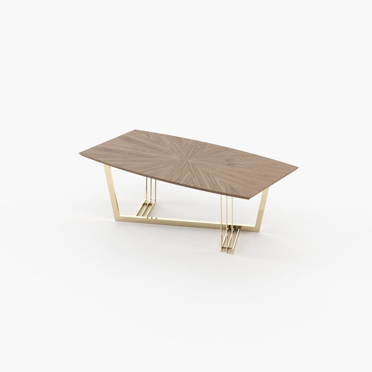 Laskasas D'ARC Dining & Bar Table Walnut Veneer Matte - Araco Interiors