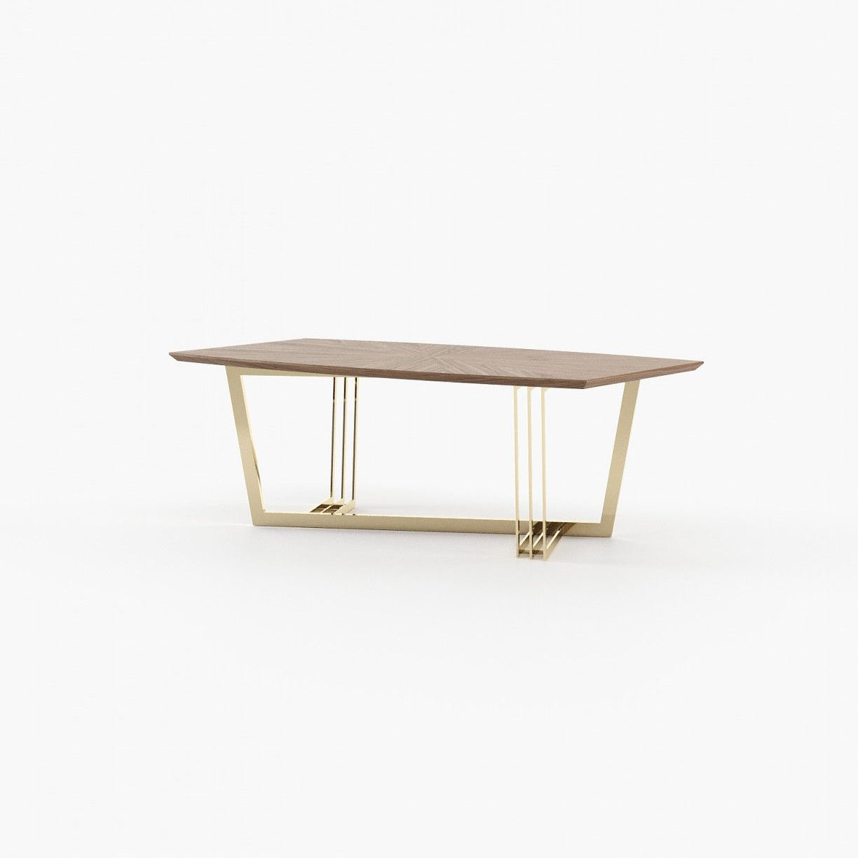 Laskasas D'ARC Dining & Bar Table Walnut Veneer Matte - Araco Interiors