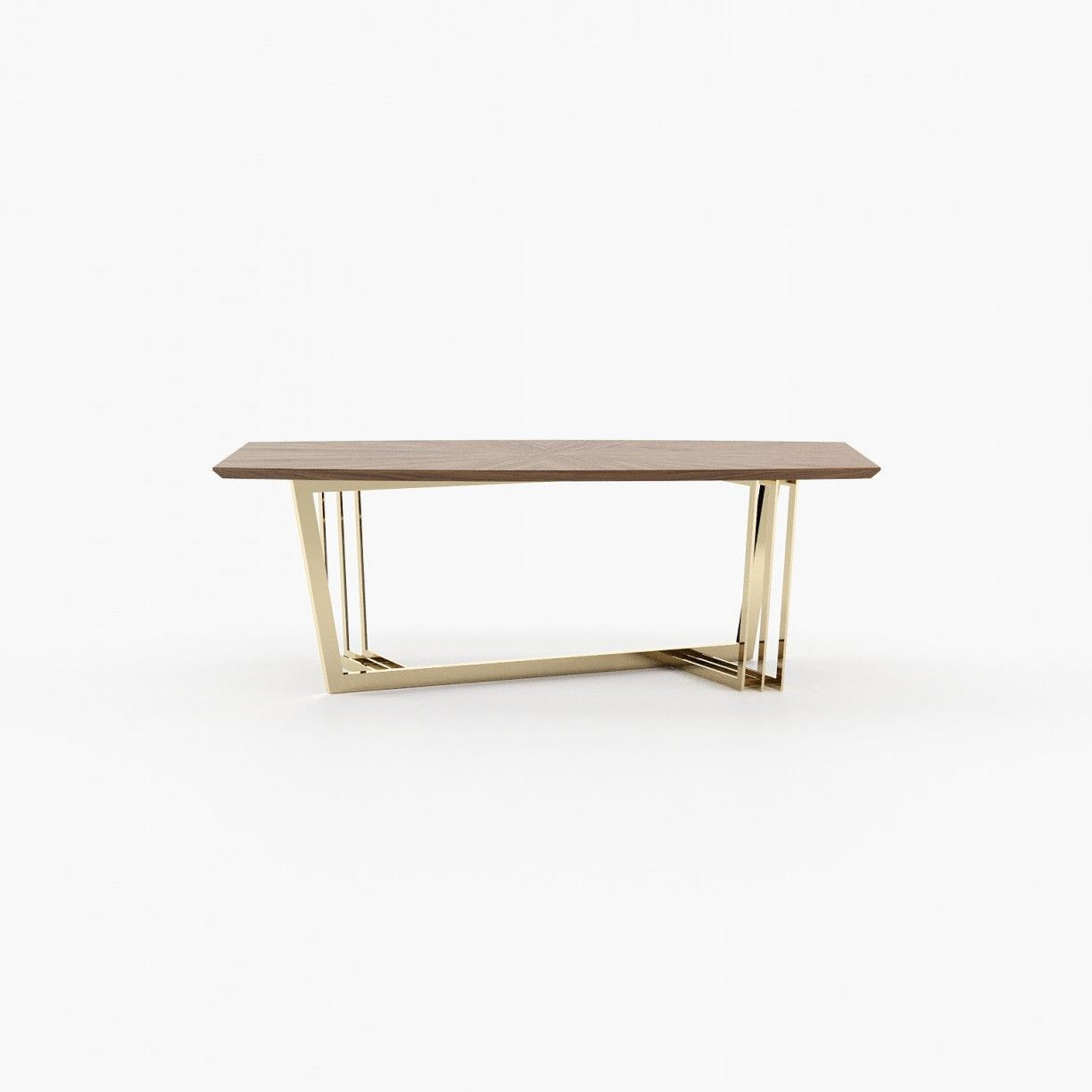 Laskasas D'ARC Dining & Bar Table Walnut Veneer Matte - Araco Interiors