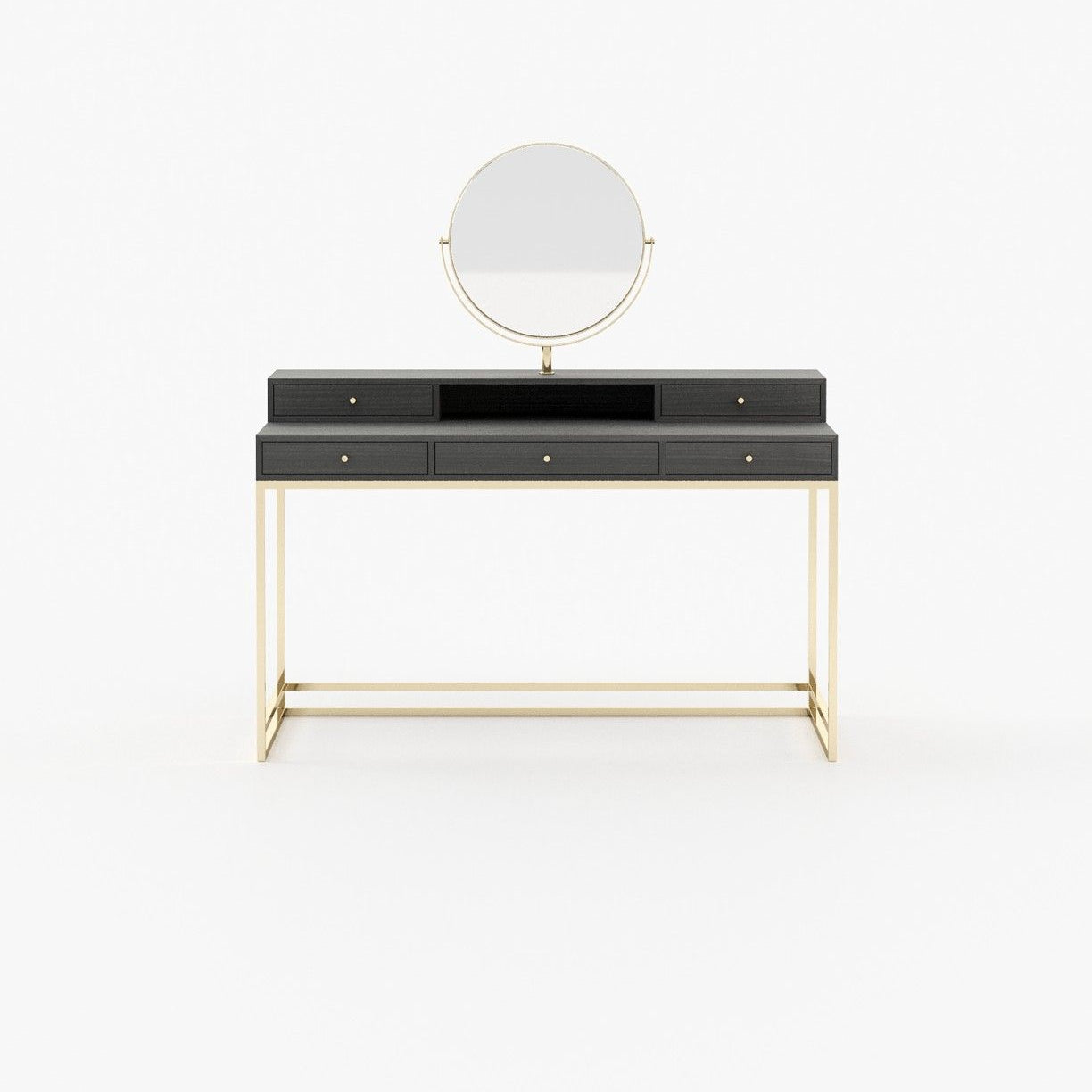 Laskasas D'ARC Dressing Table Grey Eucalyptus Veneer Matte - Araco Interiors