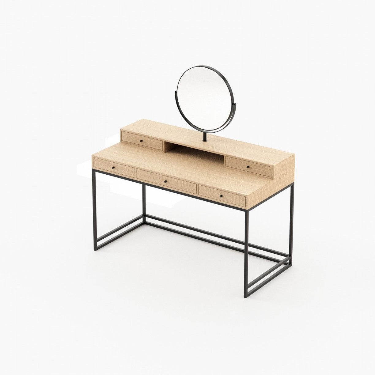 Laskasas D'ARC Dressing Table Oak Veneer Matte - Araco Interiors