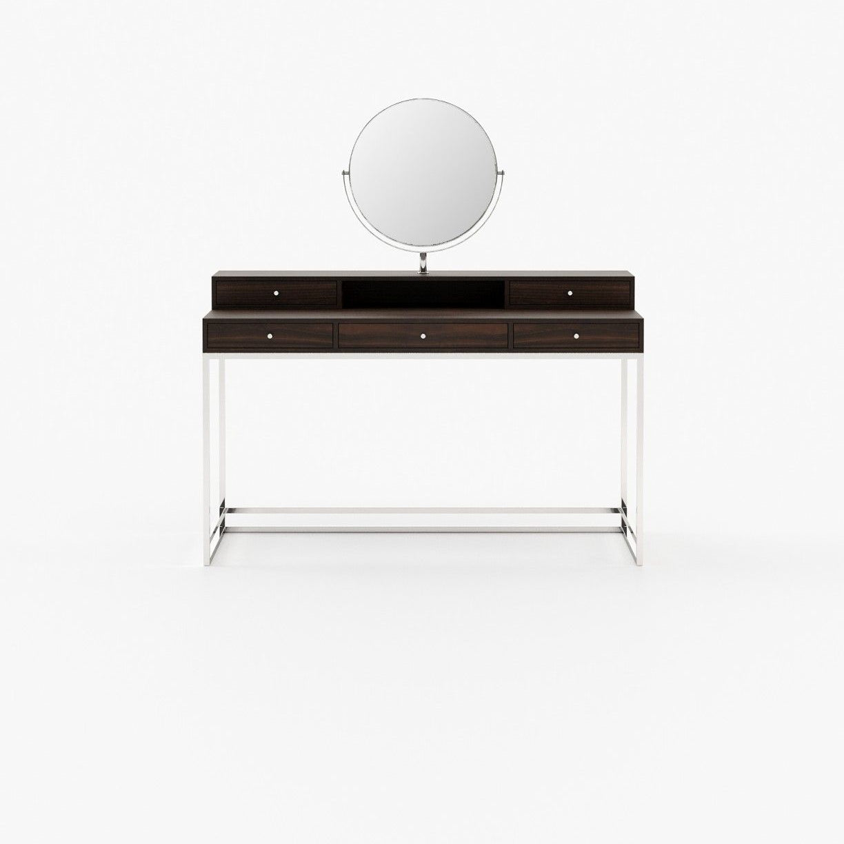 Laskasas D'ARC Dressing Table Smoked Eucalyptus Veneer Matte - Araco Interiors