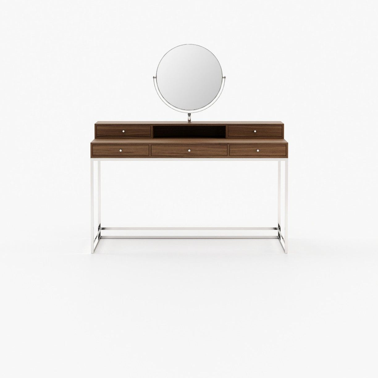 Laskasas D'ARC Dressing Table Walnut Veneer Matte - Araco Interiors
