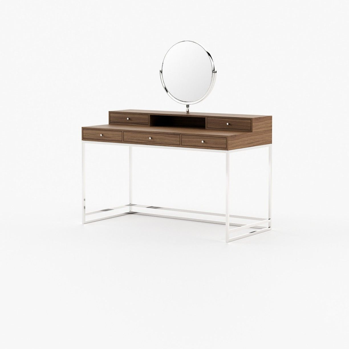 Laskasas D'ARC Dressing Table Walnut Veneer Matte - Araco Interiors