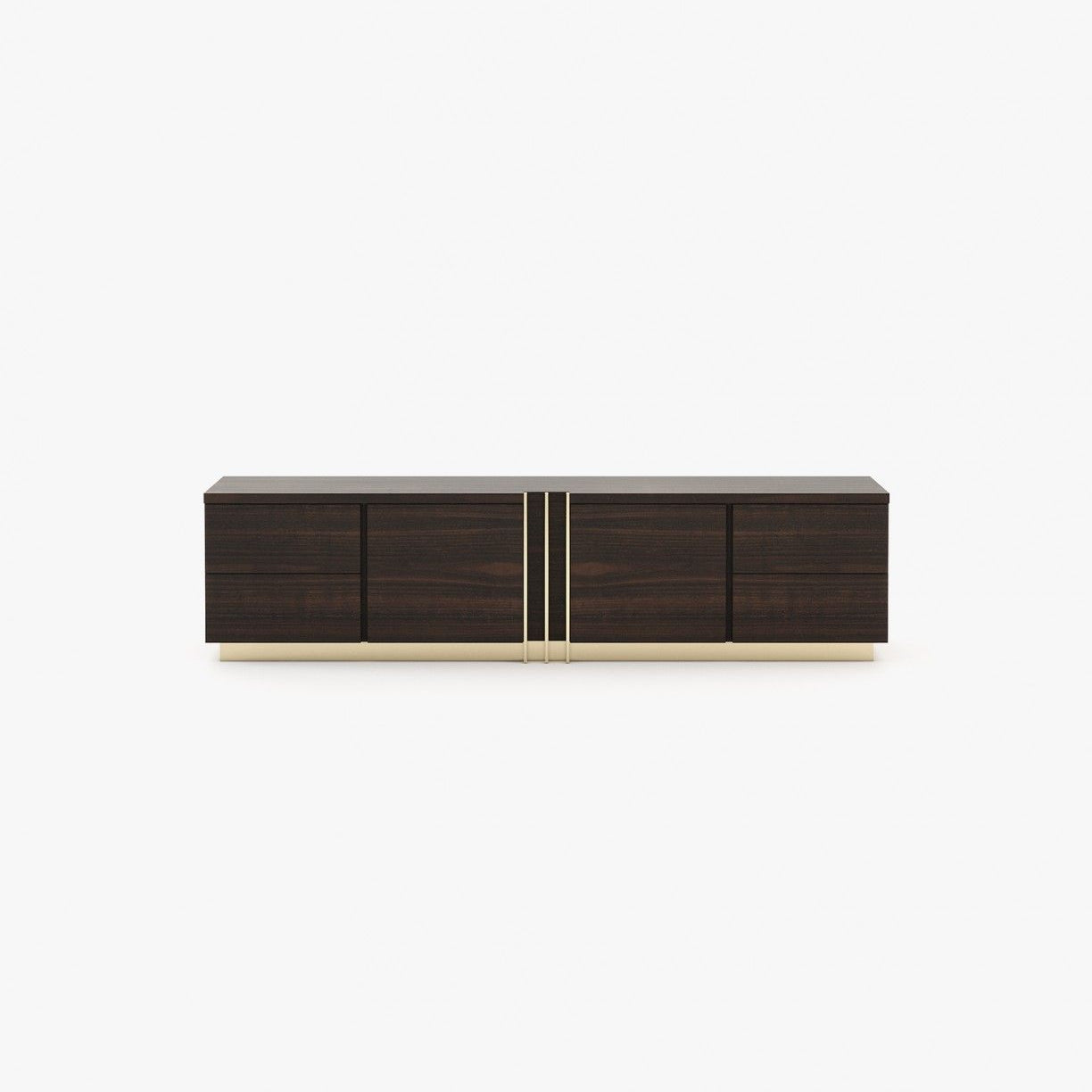 Laskasas D'ARC Media Unit Smoked Eucalyptus Veneer Matte - Araco Interiors