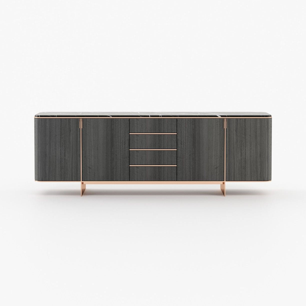 Laskasas DEAN Sideboard Grey Eucalyptus Veneer Matte - Araco Interiors