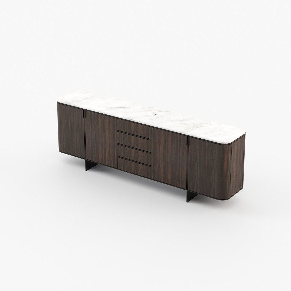 Laskasas DEAN Sideboard Smoked Eucalyptus Veneer Matte - Araco Interiors