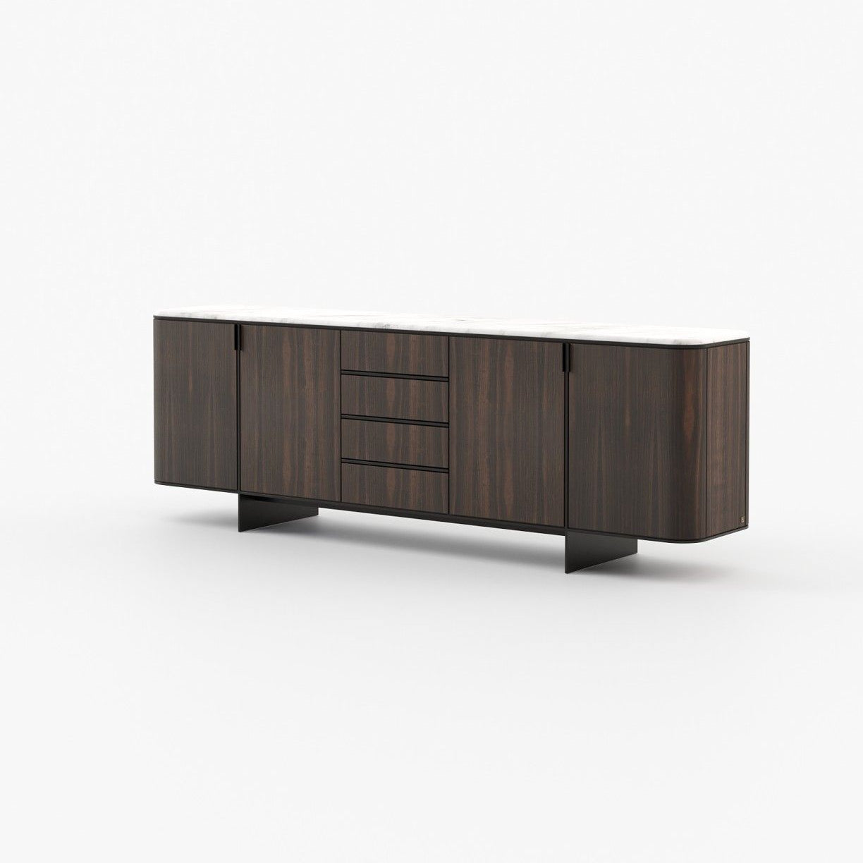 Laskasas DEAN Sideboard Smoked Eucalyptus Veneer Matte - Araco Interiors
