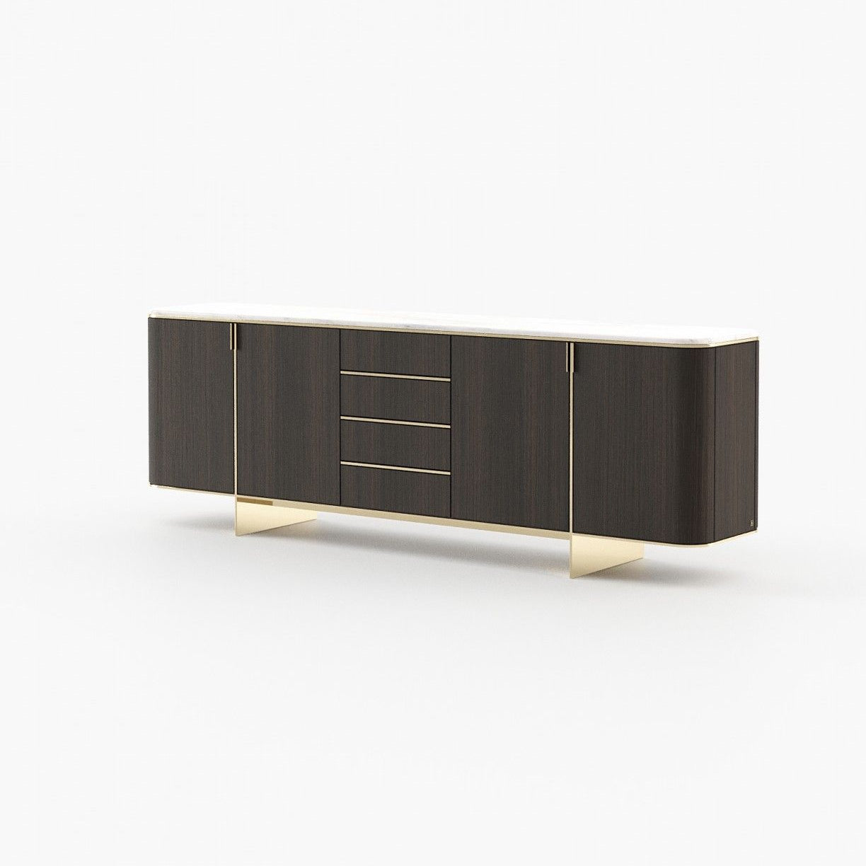 Laskasas DEAN Sideboard Smoked Oak Veneer Matte - Araco Interiors