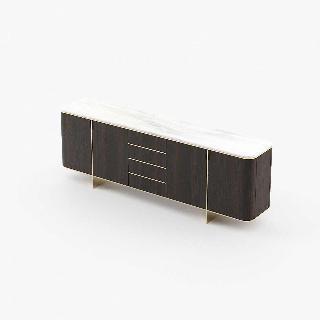 Laskasas DEAN Sideboard Smoked Oak Veneer Matte - Araco Interiors