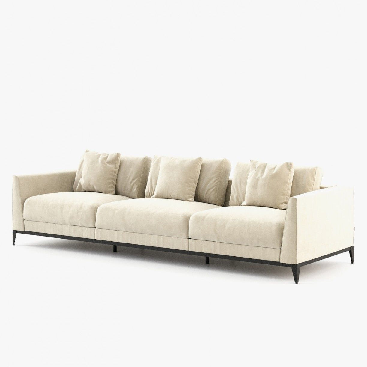 Laskasas DECKER right arm chaiselongue module Sofa Vienna Cream - Araco Interiors