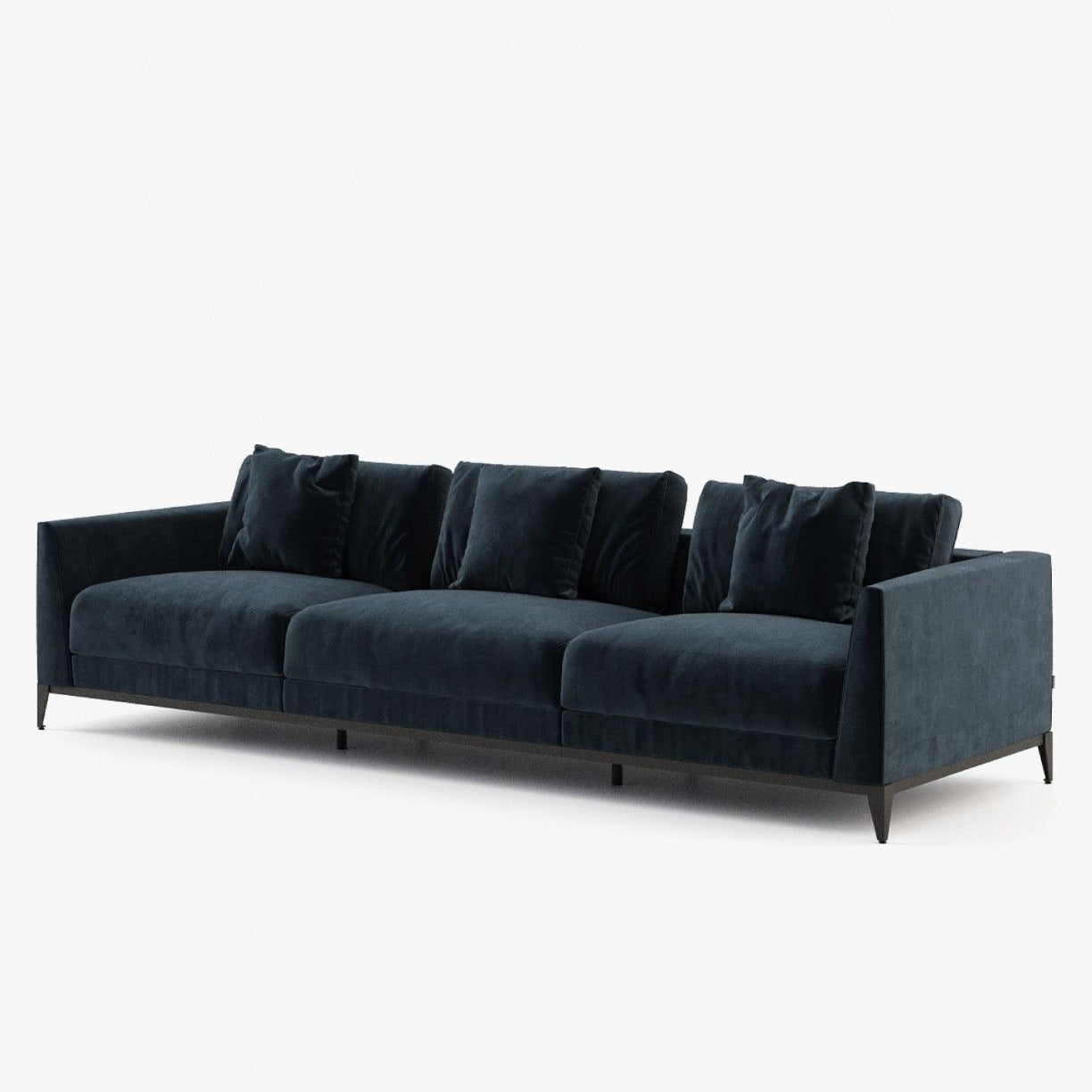 Laskasas DECKER right arm chaiselongue module Sofa Vienna Deep Blue - Araco Interiors