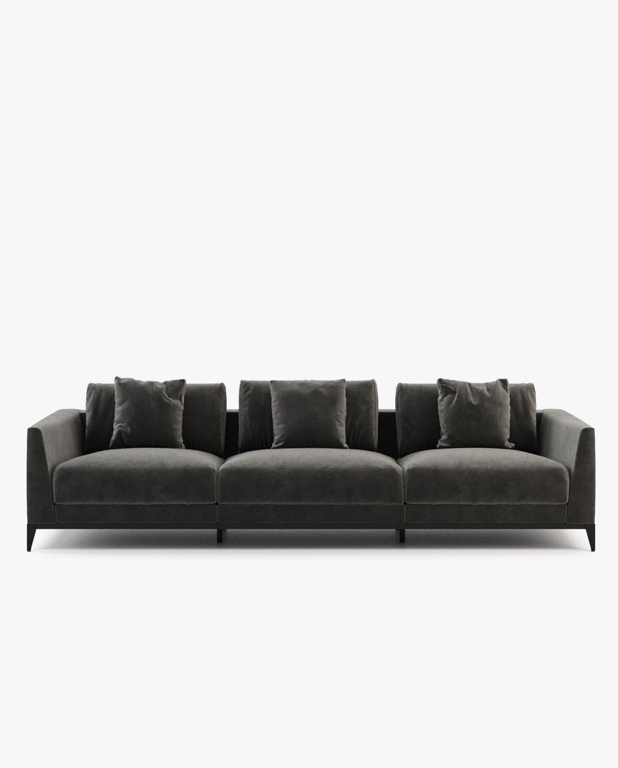 Laskasas DECKER right arm module Sofa Vienna Anthracite - Araco Interiors