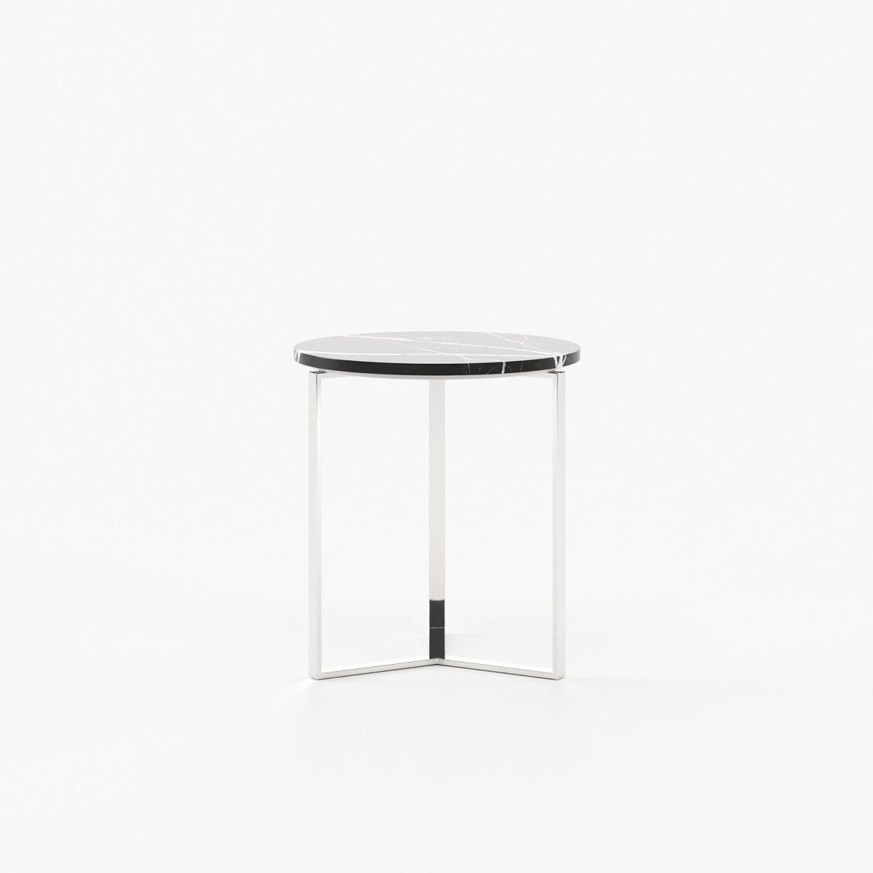 Laskasas DILI Nest & Side Table Nero Marquina Polished Marble - Araco Interiors