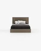 Laskasas DUANE Bed & Headboard Aged Oak Veneer Matte - Araco Interiors