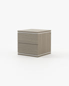Laskasas DUANE Bedside Cabinet & Table Aged Oak Veneer Matte - Araco Interiors