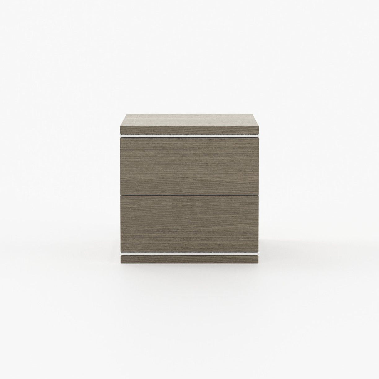 Laskasas DUANE Bedside Cabinet & Table Aged Oak Veneer Matte - Araco Interiors