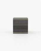 Laskasas DUANE Bedside Cabinet & Table Grey Eucalyptus Veneer Matte - Araco Interiors