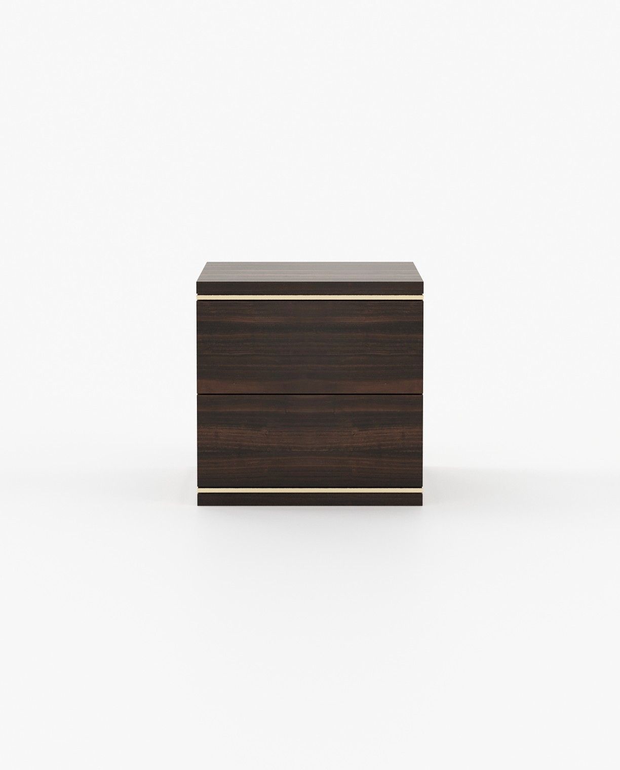 Laskasas DUANE Bedside Cabinet & Table Smoked Eucalyptus Veneer Matte - Araco Interiors