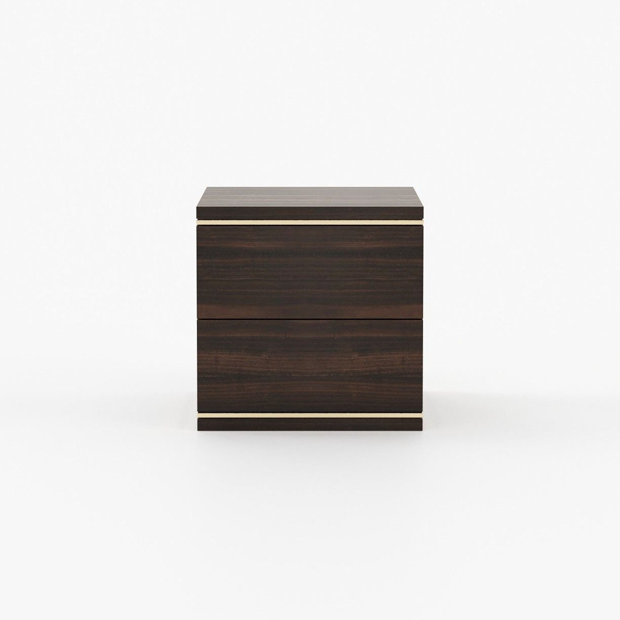 Laskasas DUANE Bedside Cabinet & Table Smoked Eucalyptus Veneer Matte - Araco Interiors