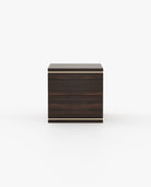 Laskasas DUANE Bedside Cabinet & Table Smoked Eucalyptus Veneer Matte - Araco Interiors
