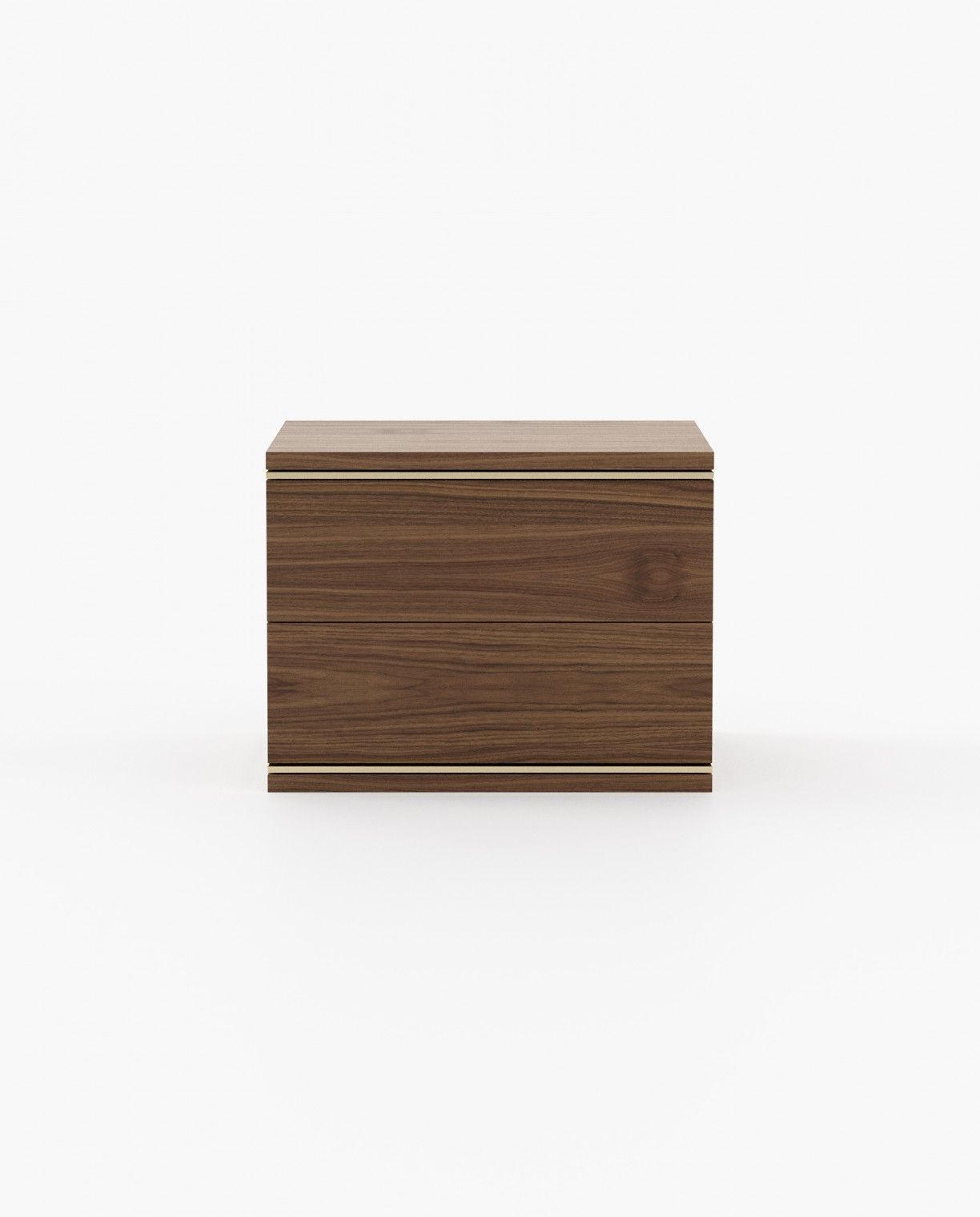 Laskasas DUANE Bedside Cabinet & Table Walnut Veneer Matte - Araco Interiors