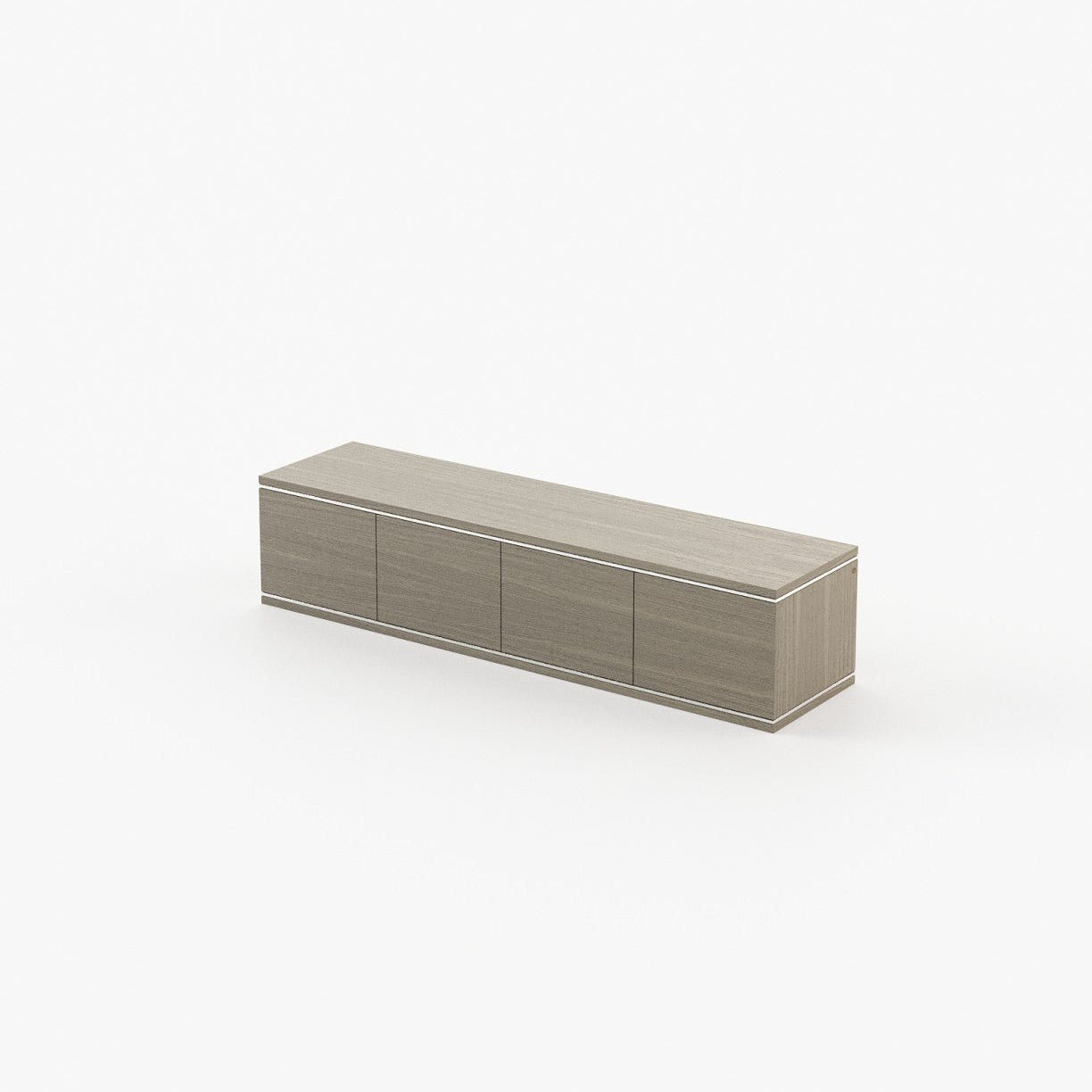 Laskasas DUANE Media Unit Aged Oak Veneer Matte - Araco Interiors